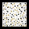 S/20 Serviet CONFETTI Goud/Grijs/Zwart