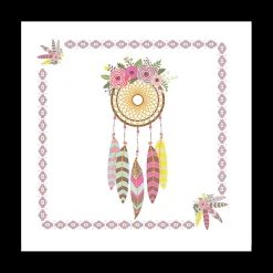 S/20 Serviet DREAMCATCHER Roze