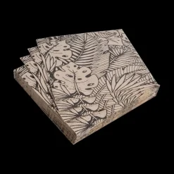 S/20 Serviet FEUILLE Zwart