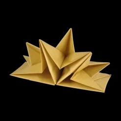 S/12 Serviet ZELMIA Geplooid Goud