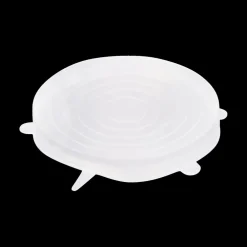 S/3 Vershouddeksel Rnd Sil. Trnsp.