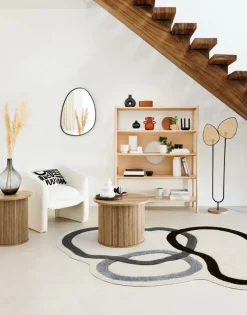 Salontafel Ø60 COLVAS Hout Naturel