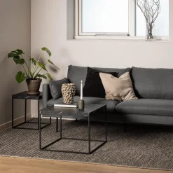 Salontafel AGNES Marquina Marmerlook Zwart