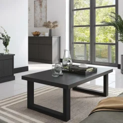 Salontafel CASTELLO 130x65 Zwarte Eik