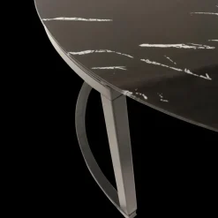 Salontafel 2-delig DAMON Glas Marmer Zwart