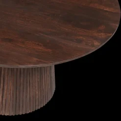 Salontafel DOMINGO Mango Donkerbruin Ø80