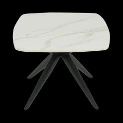 Salontafel DOMINIK 130x46 Keramiek Wit/Cognac