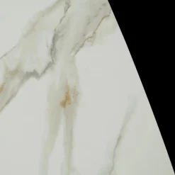 Salontafel DOMINIK 130x46 Keramiek Wit/Cognac