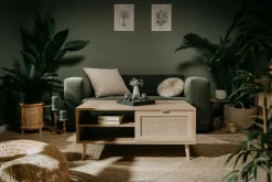 Salontafel EIVISSA Sonoma Eik/Riet