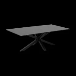 Salontafel FERRIS Glass/Keramiek Zwart
