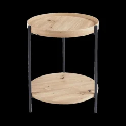 Salontafel JACOB Ø45 M/Onderblad Oude Eik