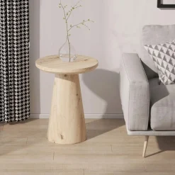 Salontafel LELIE Ø45 Kolompoot Oude Eik