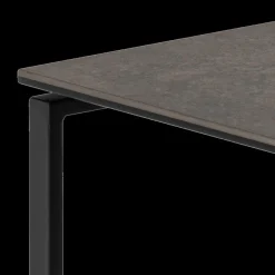 Salontafel MARCO S/2 Keramiek Zwart/Metaal Zwart