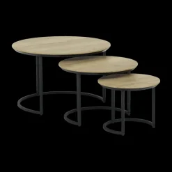 Salontafel MAXTON 3Del. Natur