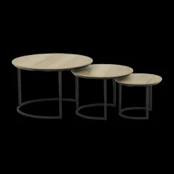 Salontafel MAXTON 3Del. Natur