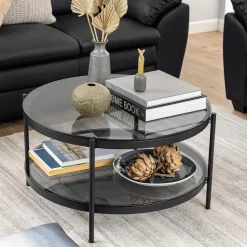 Salontafel METTA Smoked Glass