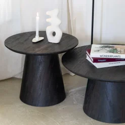 Salontafel NATHAN Ø60 Decor Donkerbruin