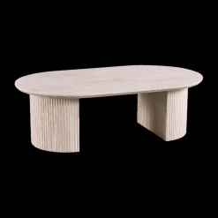 Salontafel PORTO Ovaal 120x70 Travertijnlook