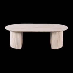 Salontafel PORTO Ovaal 120x70 Travertijnlook
