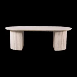 Salontafel PORTO Ovaal 120x70 Travertijnlook