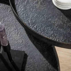 Salontafel RONDINO Metallic Ø76/58