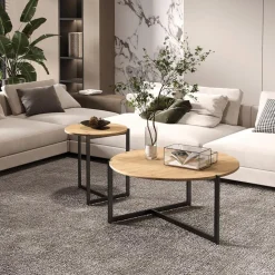 Salontafel ROWAN S/2 Oude Eik