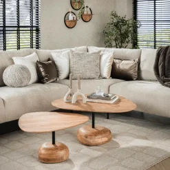 Salontafel Set van 2 FRESCO Driehoekig