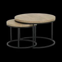 Salontafel Set van 2 SIGNA Scarlet Oak