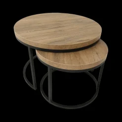 Salontafel Set van 2 SIGNA Scarlet Oak