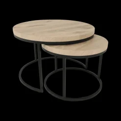 Salontafel Set van 2 SIGNA Canyon Oak