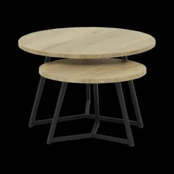 Salontafel Set van 2 ZYAN Natuur