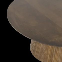 Salontafel SUNDAR Ø80 Mango Donkerbruin