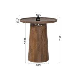 Salontafel TIAGO Ø45 Mango Lichtbruin