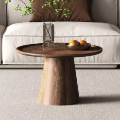 Salontafel TIAGO Ø65 Mango Lichtbruin