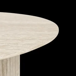 Salontafel XENA Ø80 Travertijnlook