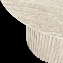 Salontafel XENA Ø80 Travertijnlook