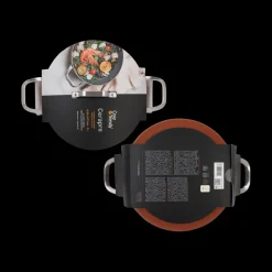 Sauseerpan CERAPRO Ø28 M/Deksel Terracotta