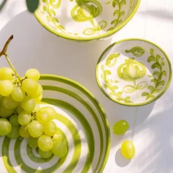 Schaal GRANZ Ker. Wit/Groen S