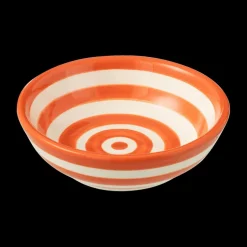 Schaal GRANZ Streep Ker. Wit/Oranje S