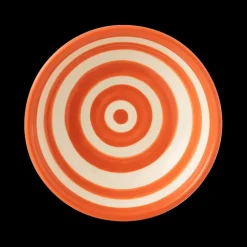 Schaal GRANZ Streep Ker. Wit/Oranje S