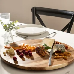 Serveerplank ACARA Ø50 Draaiend Acacia Bruin