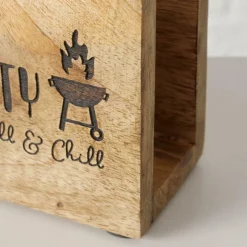 Servethouder BBQ-PARTY Mango Bruin