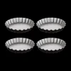 Set 4 Bakvorm BAKERY Tartelet Met. 12 cm