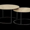 Set van 2 salontafels EDUARD Natur