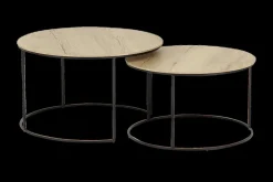 Set van 2 salontafels EDUARD Natur