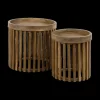 Set van 2 salontafels NOEMI Massief mango