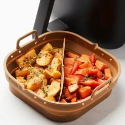 Silicone Bakvorm Airfryer AIRY Vierkant Oker