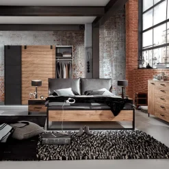 Slaapkamer KICK: Kleerkast 250cm + Bed 160x200 + 2x Nachttafels