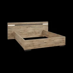 Slaapkamer LAFON: Kleerkast 245cm + Bed 140x200 + Commode + 2x Nachttafels