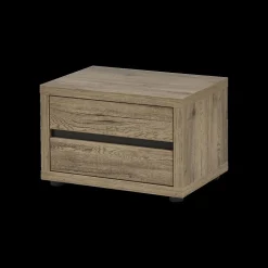 Slaapkamer LAFON: Kleerkast 245cm + Bed 160x200 + Commode + 2x Nachttafels